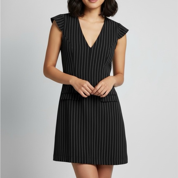 Klesis Dresses & Skirts - NWT Klesis Black Pinstripe Dress Size Small